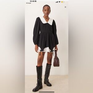 Neon Rose Black and White Top